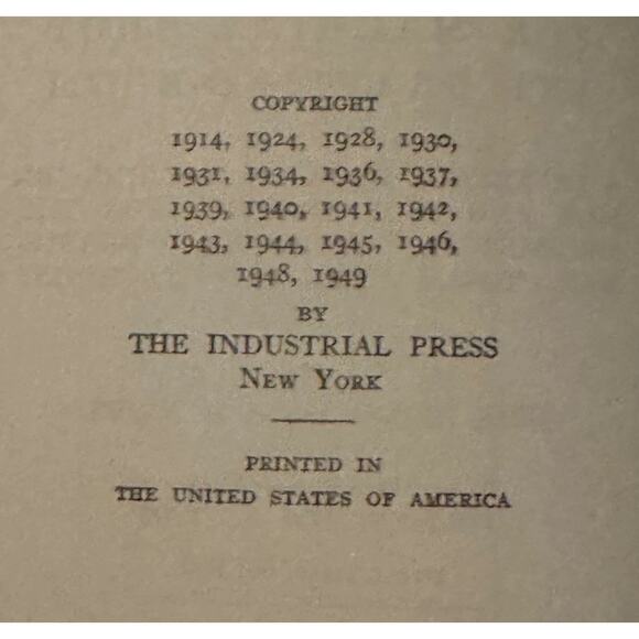 Machinery’s Handbook 14th Edition Industrial Press Machinist Reference Book - Picture 6 of 12